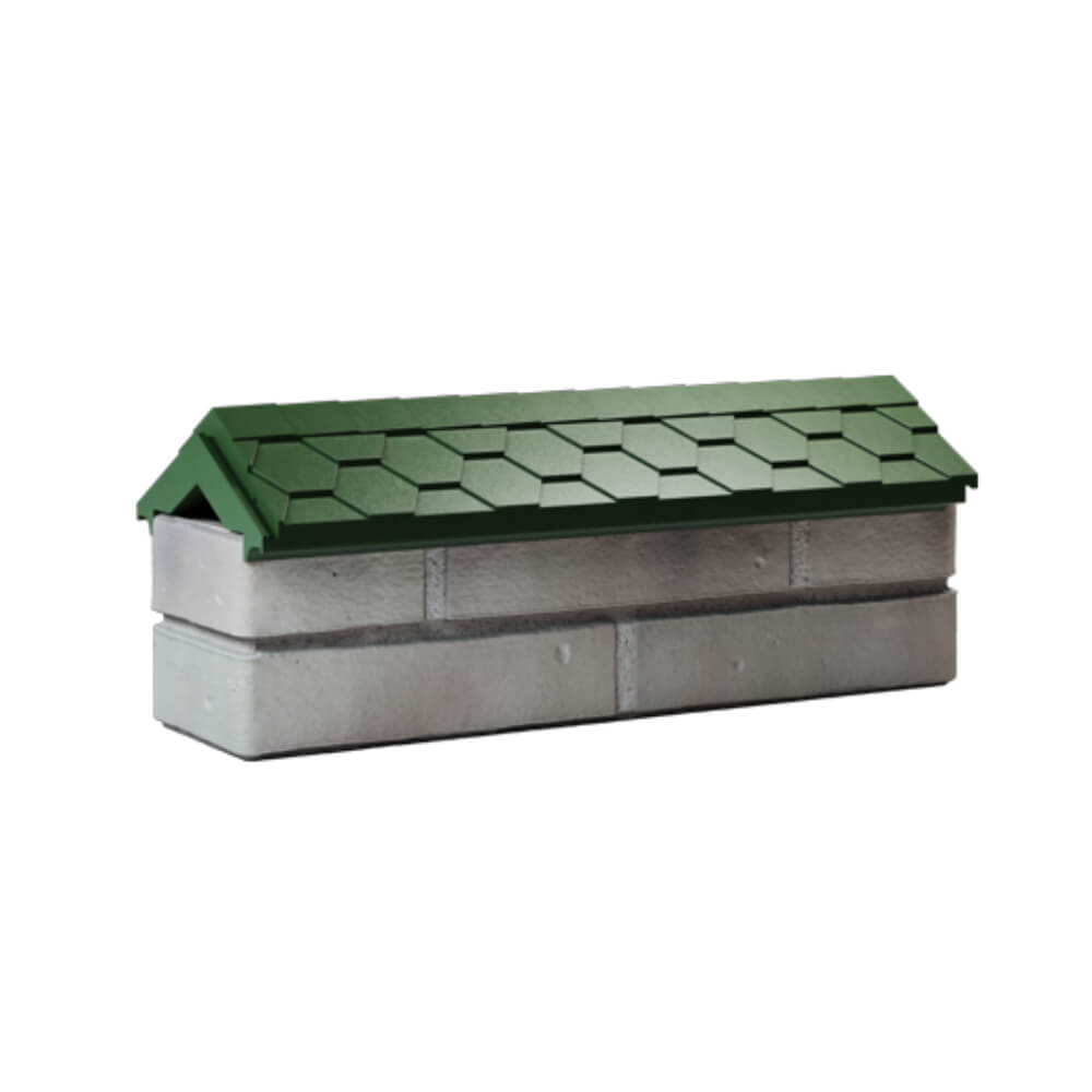 Парапет Zking Эверест Зеленый с посадкой на 0.5 кирпича (130мм) Липецк фото