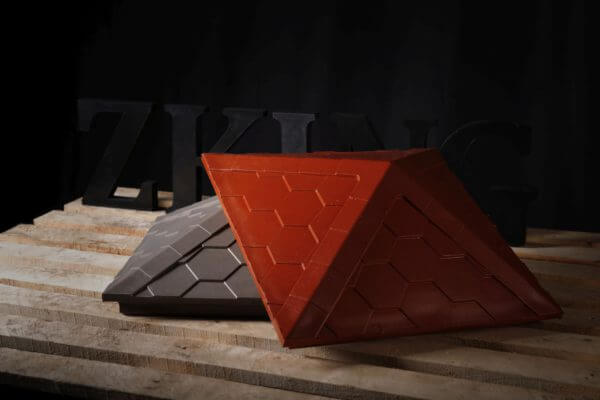 Колпак Zking Эверест Красный на столб 1.5х1.5 кирпича (390х390мм) в Липецке фото