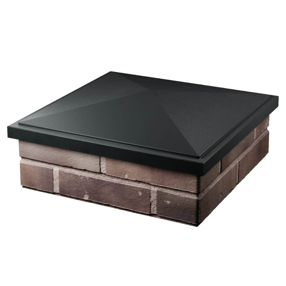 Колпак Zking БонаМоно Черный на столб 2х2 кирпича (515х515, 530х530мм) в Липецке фото