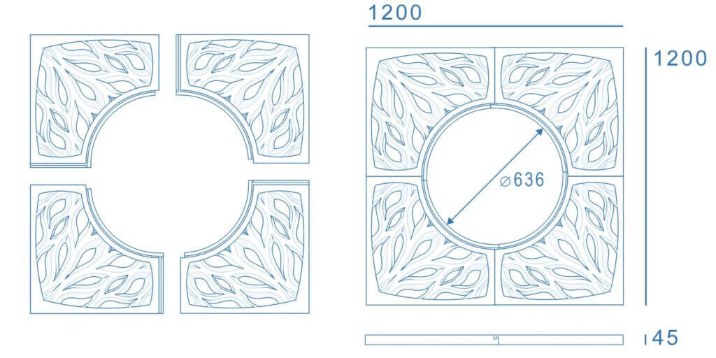 Приствольная решетка для дерева ZKING CRUST 1.2х1.2м Черная в Липецке фото