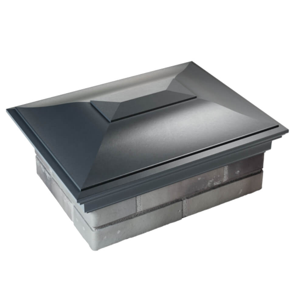 Колпак Zking Монблан Серый на столб 2х1.5 кирпича (515х385мм) Липецк фото