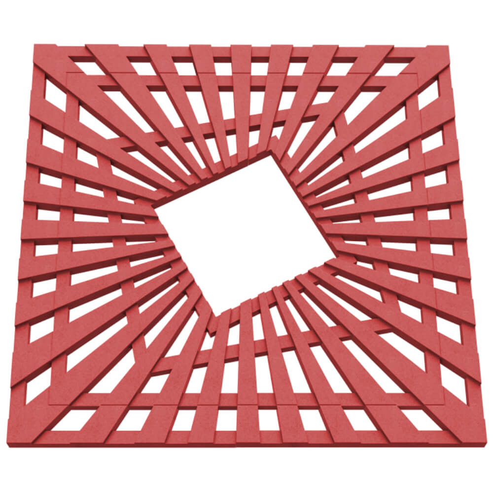 Приствольная решетка для дерева ZKING ATMOSPHERE 1.2х1.2м Красная в Липецке фото