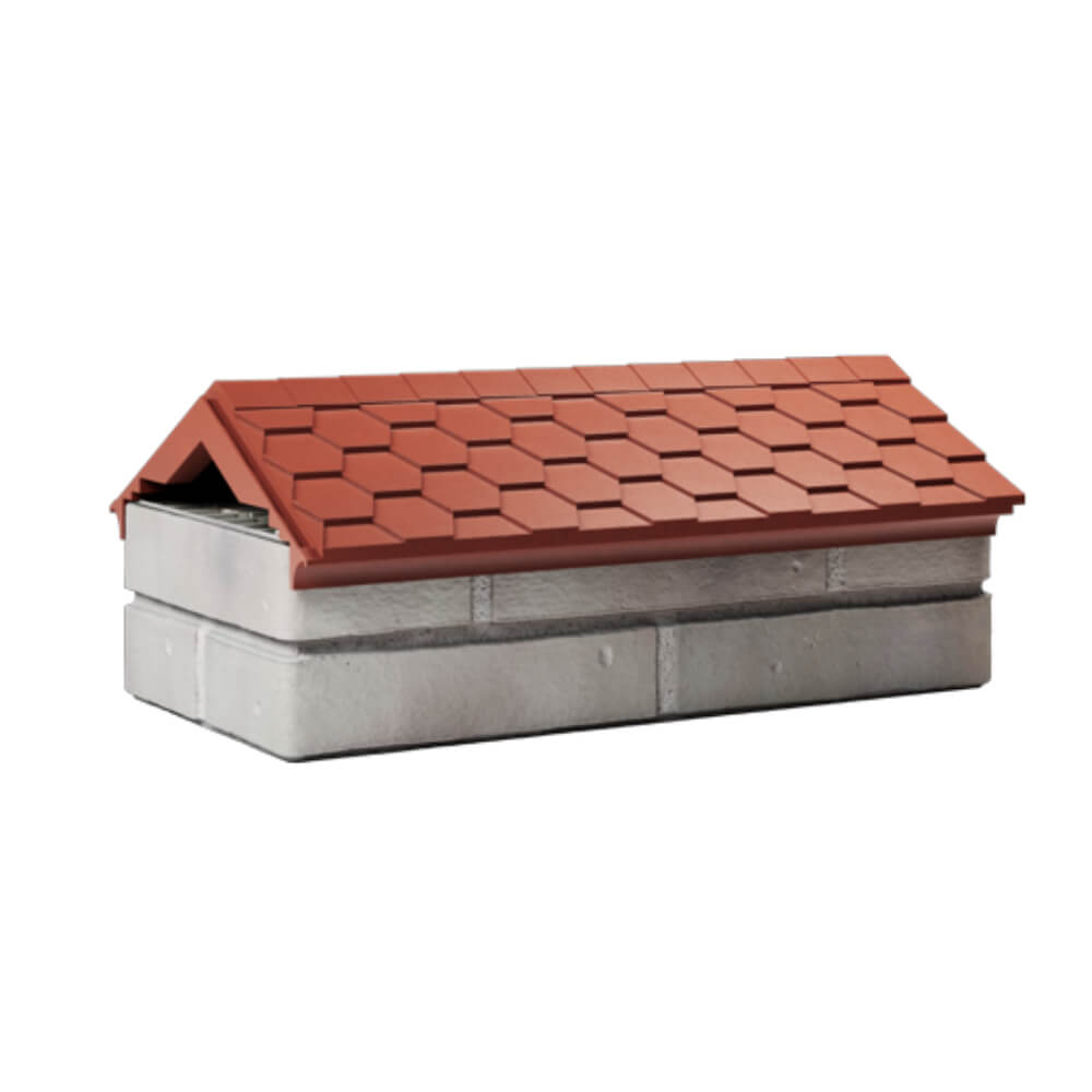 Парапет Zking Эверест Красный с посадкой на 1 кирпич (200/225/255мм) Липецк фото