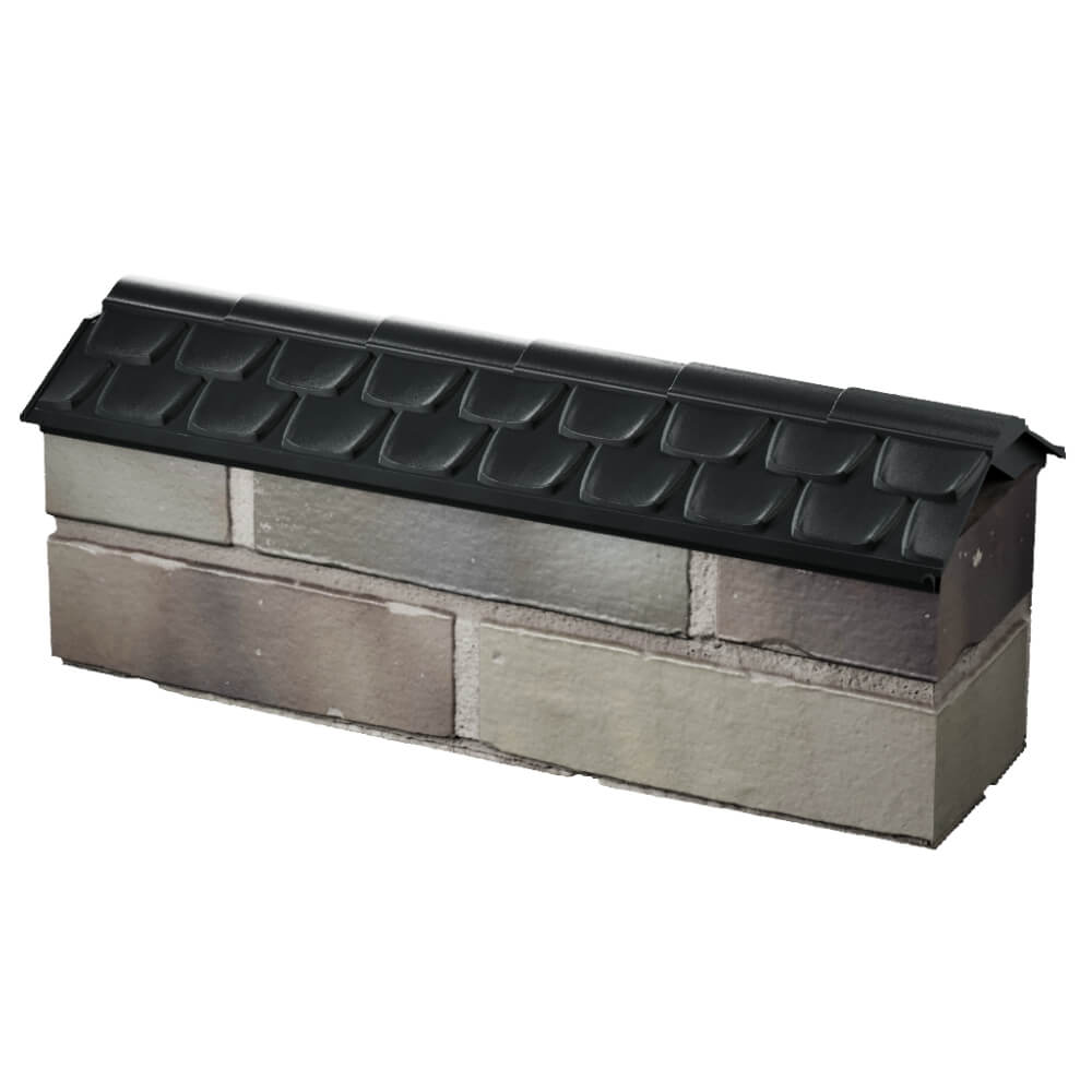 Парапет Zking Эльбрус Черный с посадкой на 0.5 кирпича (130мм) в Липецке фото