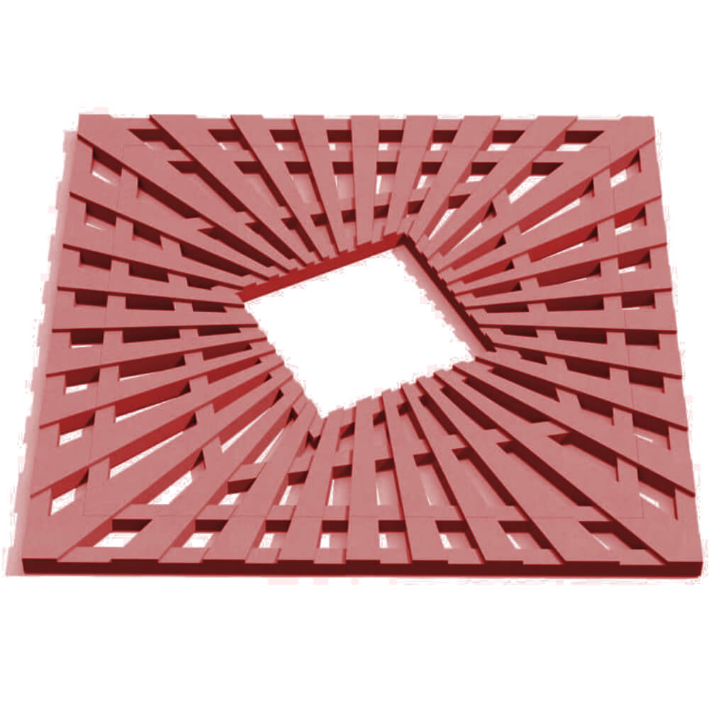 Приствольная решетка для дерева ZKING ATMOSPHERE 1.2х1.2м Красная Липецк фото