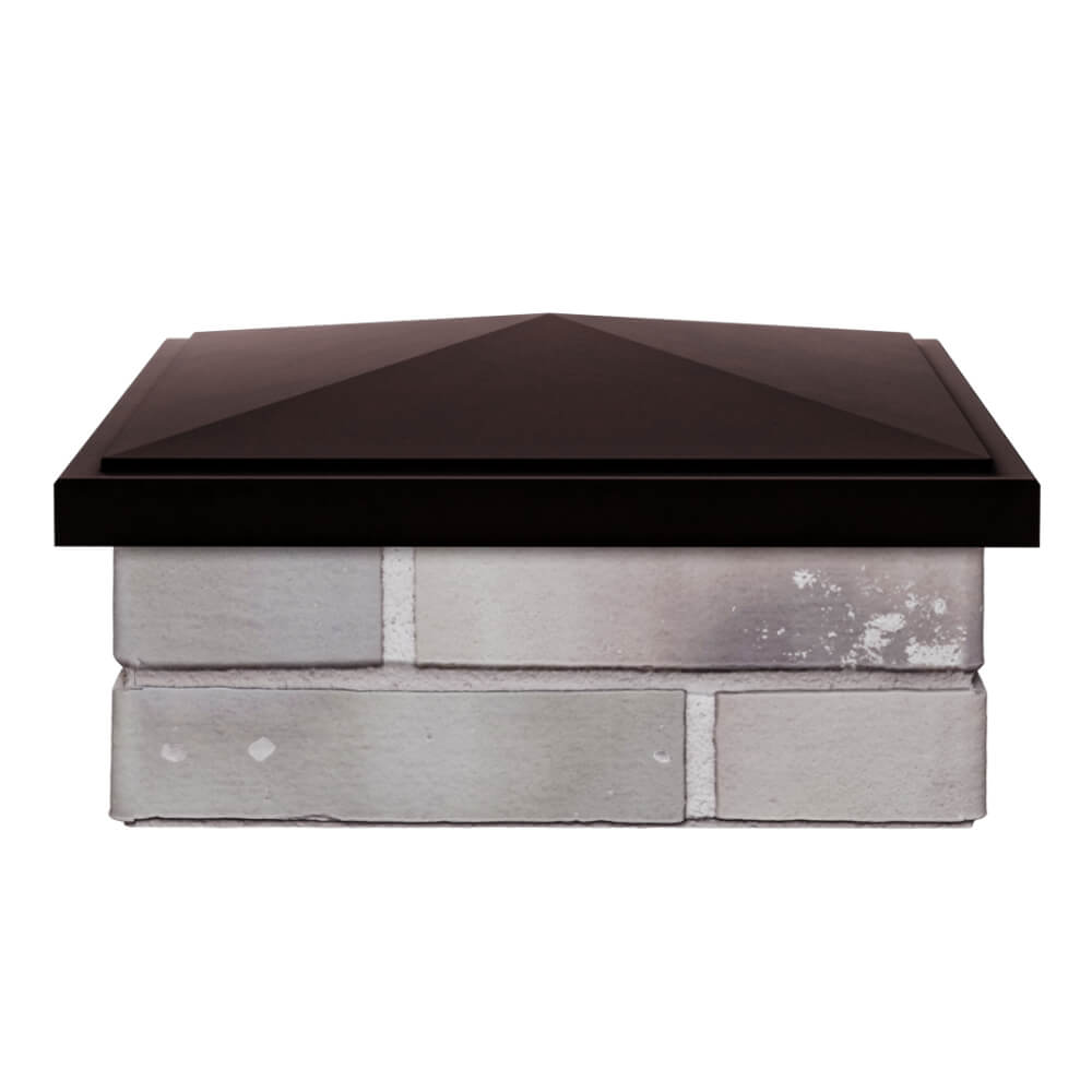 Колпак Zking БонаМоно Коричневый на столб 1.5х1.5 кирпича (385х385, 400х400мм) Липецк фото