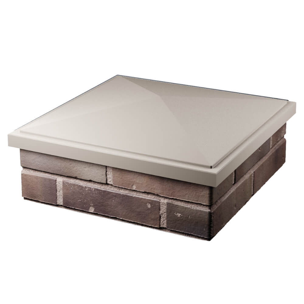 Колпак Zking БонаМоно Бежевый на столб 2х2 кирпича (515х515, 530х530мм) в Липецке фото