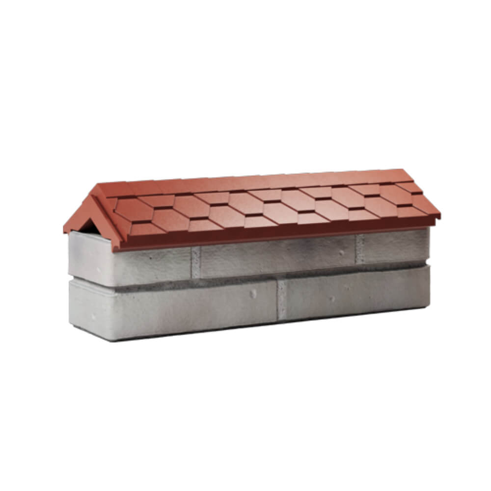 Парапет Zking Эверест Красный с посадкой на 0.5 кирпича (130мм) Липецк фото