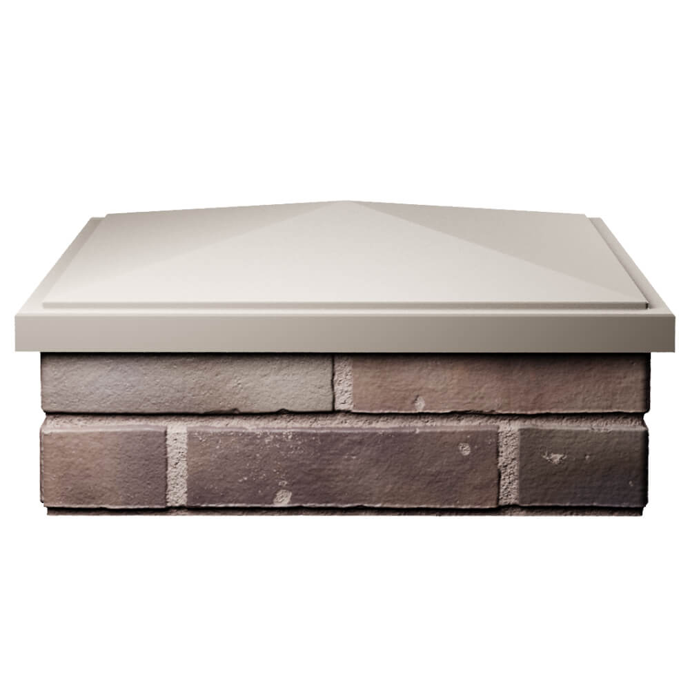 Колпак Zking БонаМоно Бежевый на столб 2х2 кирпича (515х515, 530х530мм) Липецк фото