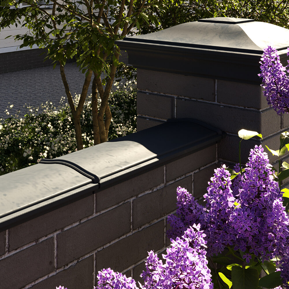 Парапет Zking Монблан Черный посадка на 0.5 кирпича (130мм) в Липецке фото