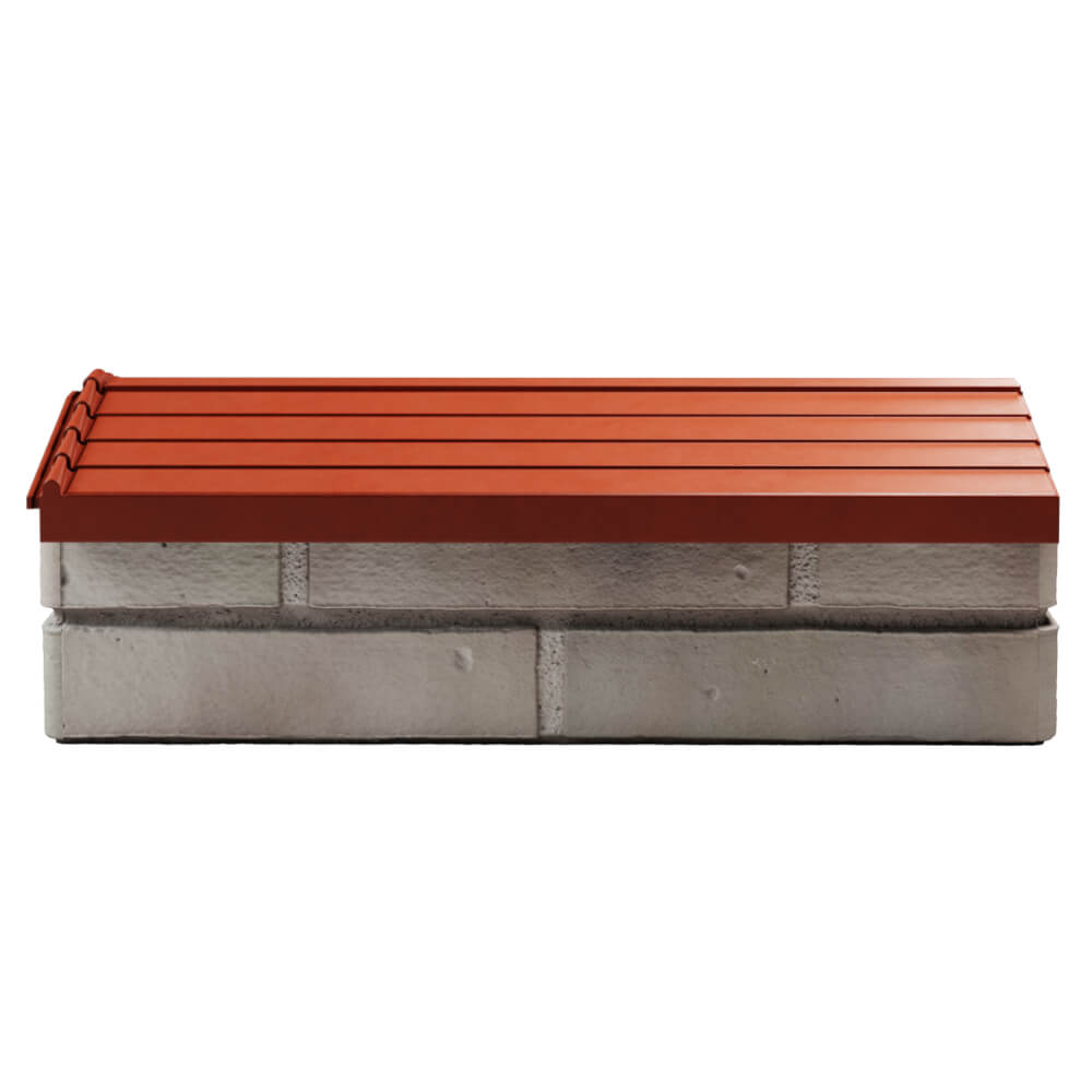 Парапет Zking Бона ХайТек Красный с посадкой на 1 кирпич (200/225/255мм) в Липецке фото