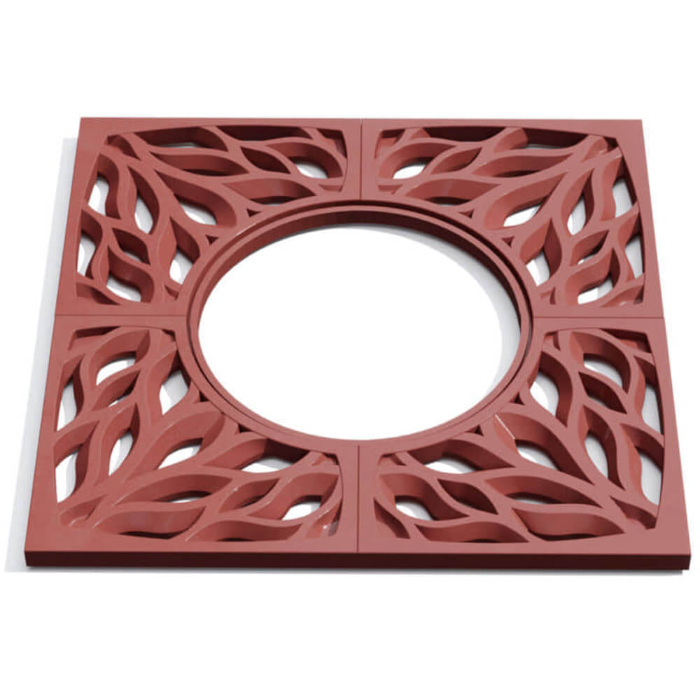 Приствольная решетка для дерева ZKING CRUST 1.2х1.2м Красная Липецк фото