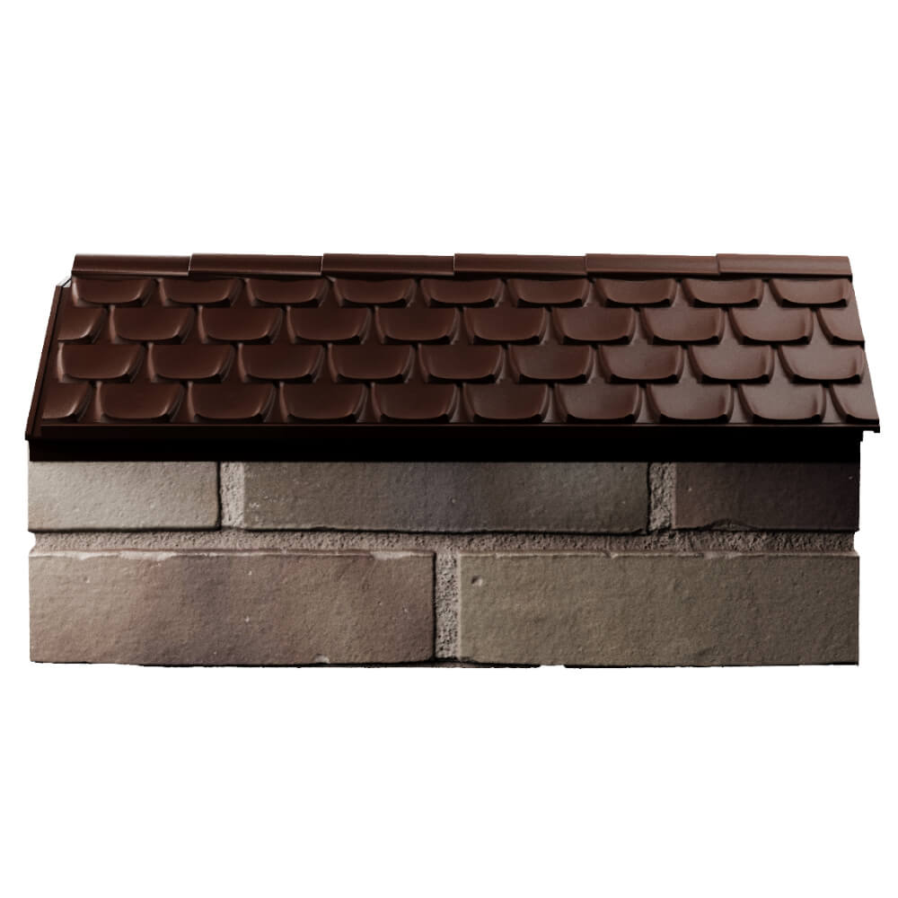 Парапет Zking Эльбрус Коричневый с посадкой на 1 кирпич (255мм) в Липецке фото