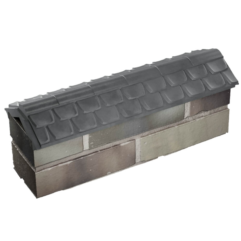 Парапет Zking Эльбрус Серый с посадкой на 0.5 кирпича (130мм) в Липецке фото