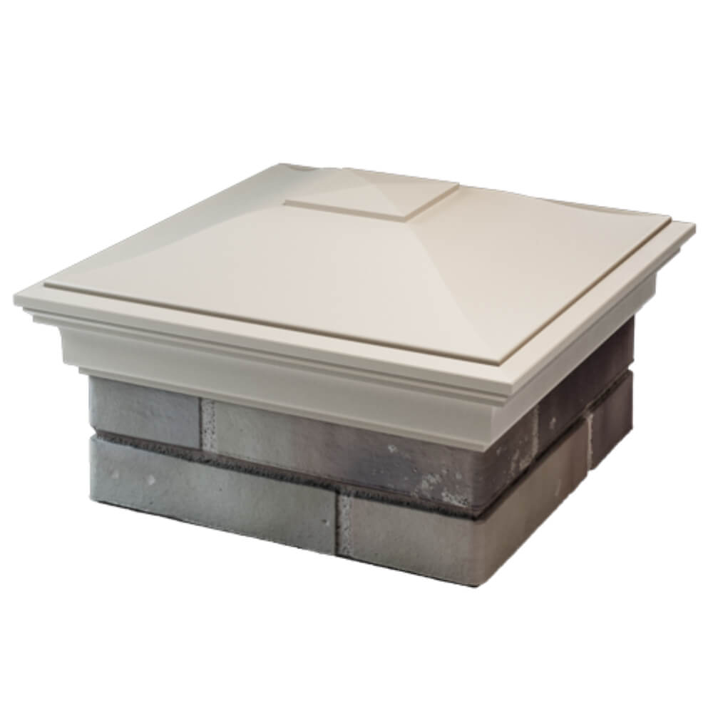 Колпак Zking Монблан Бежевый на столб 1.5х1.5 кирпича (385х385мм) в Липецке фото