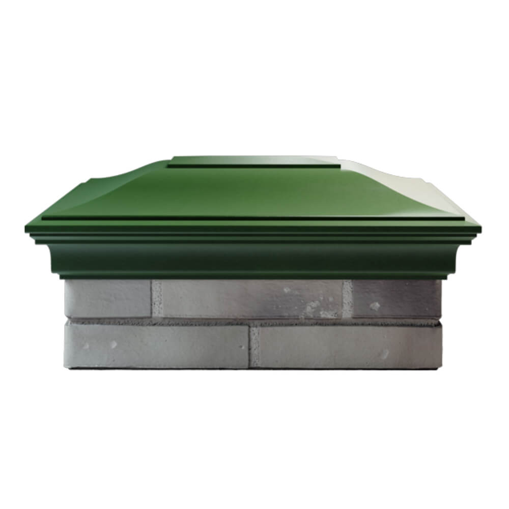 Колпак Zking Монблан Зеленый на столб 2х1.5 кирпича (515х385мм) в Липецке фото
