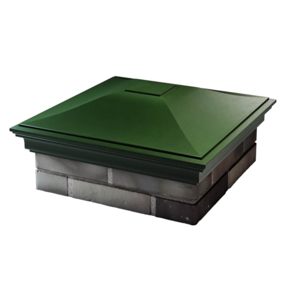 Колпак Zking Монблан Зеленый на столб 2х2 кирпича (515х515мм) в Липецке фото