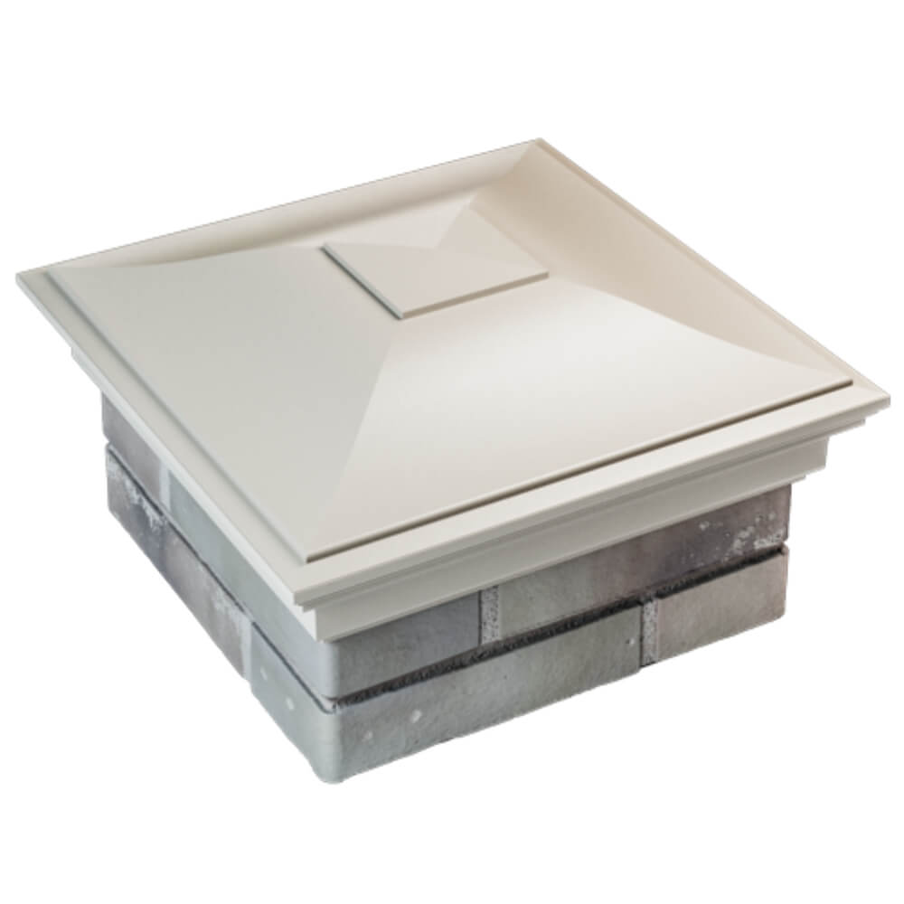 Колпак Zking Монблан Бежевый на столб 1.5х1.5 кирпича (385х385мм) в Липецке фото