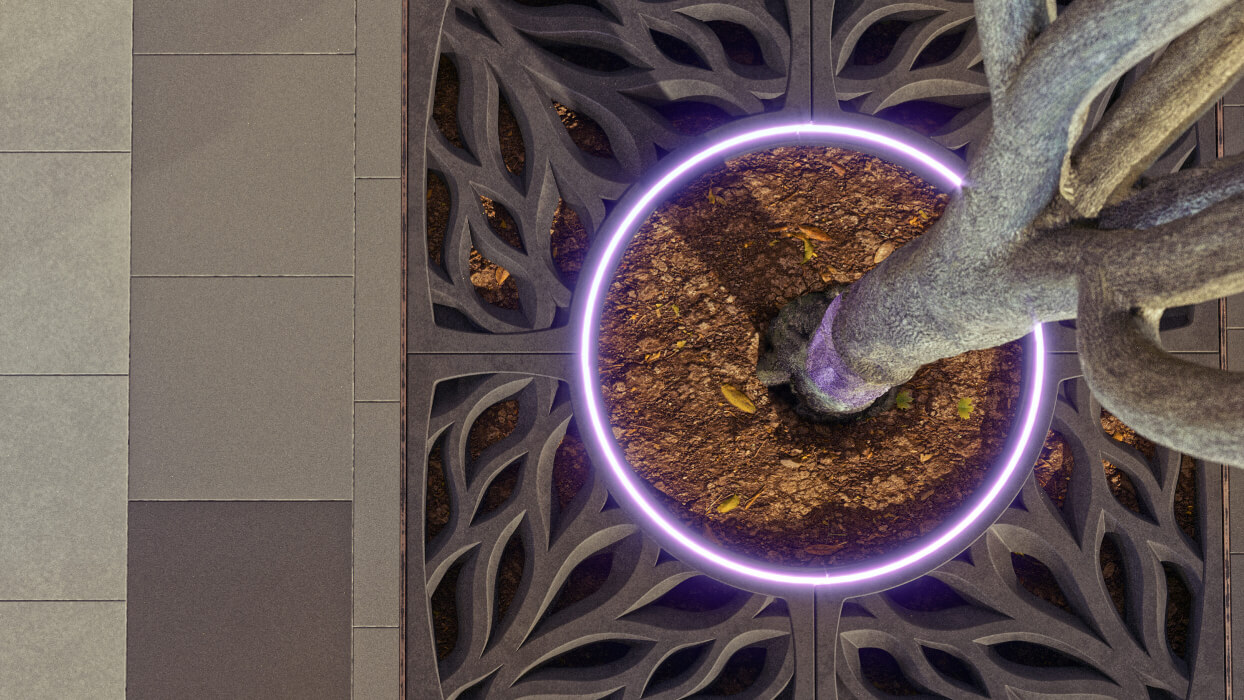 Приствольная решетка для дерева ZKING CRUST 1.2х1.2м Черная в Липецке фото