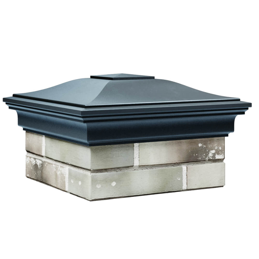 Колпак Zking Монблан Серый на столб 1.5х1.5 кирпича (385х385мм) в Липецке фото