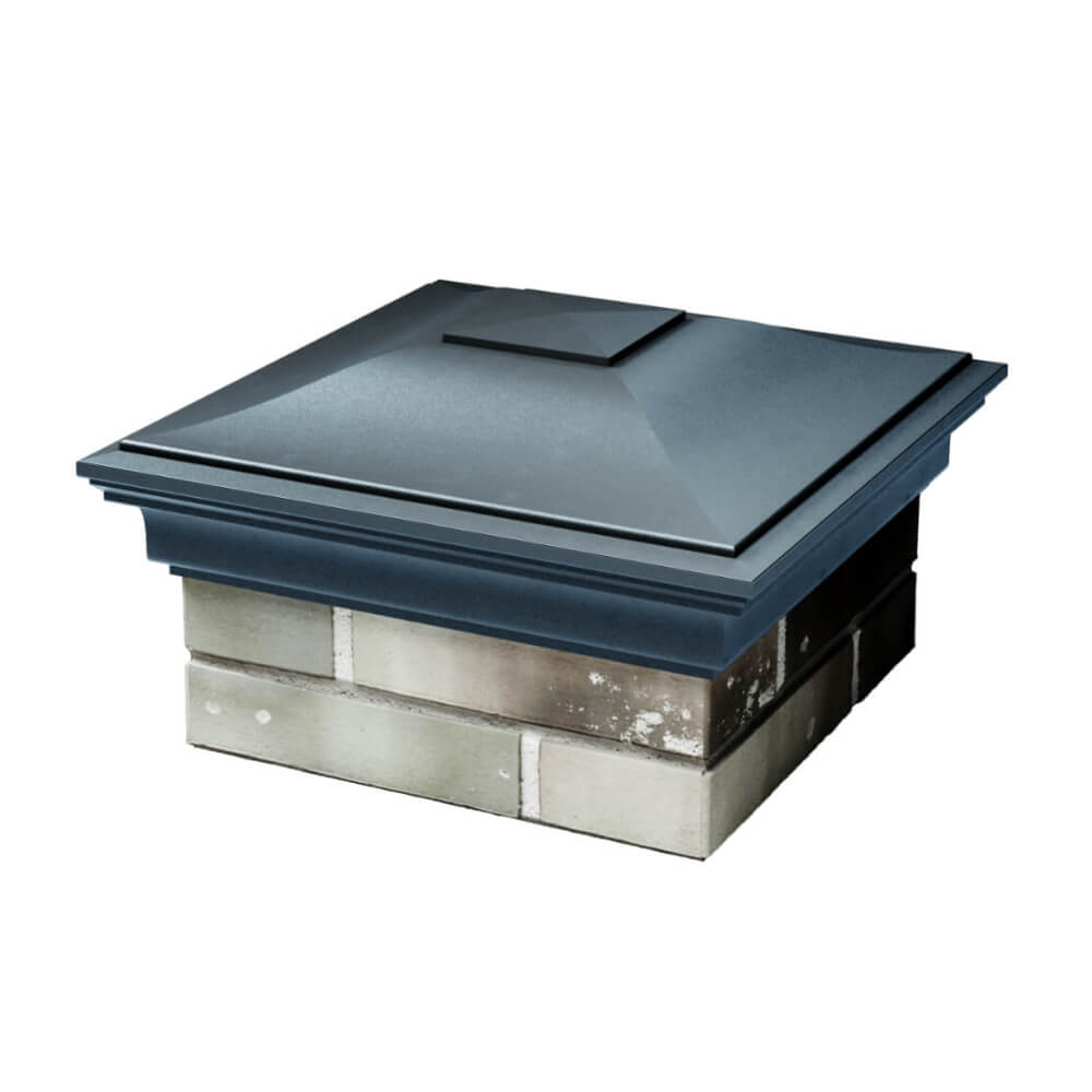 Колпак Zking Монблан Серый на столб 1.5х1.5 еврокирпича 0.7НФ (355х355мм) в Липецке фото