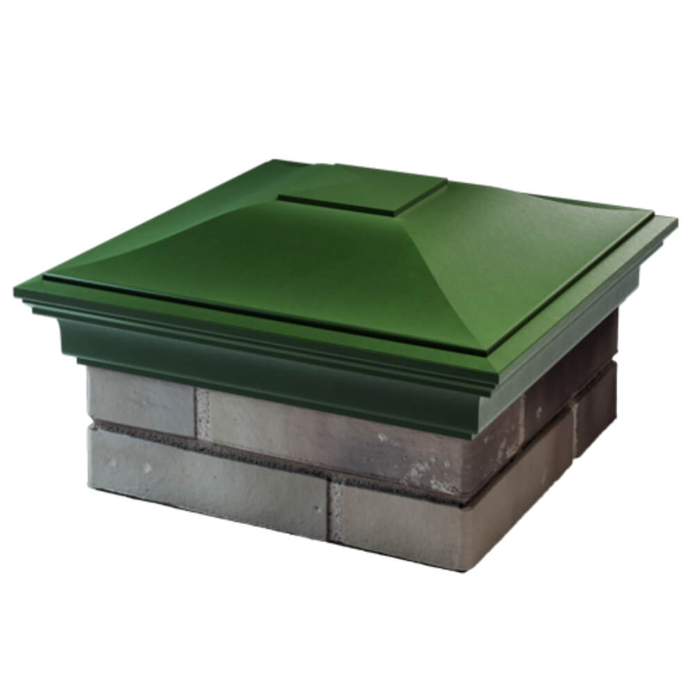 Колпак Zking Монблан Зеленый на столб 1.5х1.5 кирпича (385х385мм) в Липецке фото