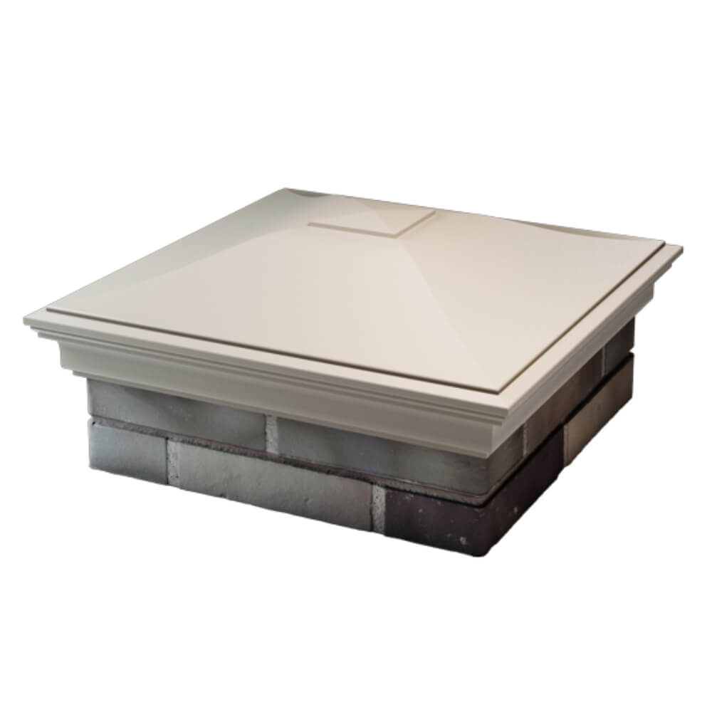 Колпак Zking Монблан Бежевый на столб 2х2 кирпича (515х515мм) в Липецке фото