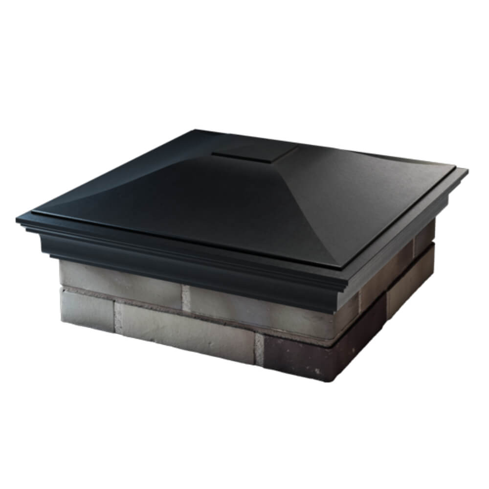 Колпак Zking Монблан Черный на столб 2х2 кирпича (515х515мм) в Липецке фото