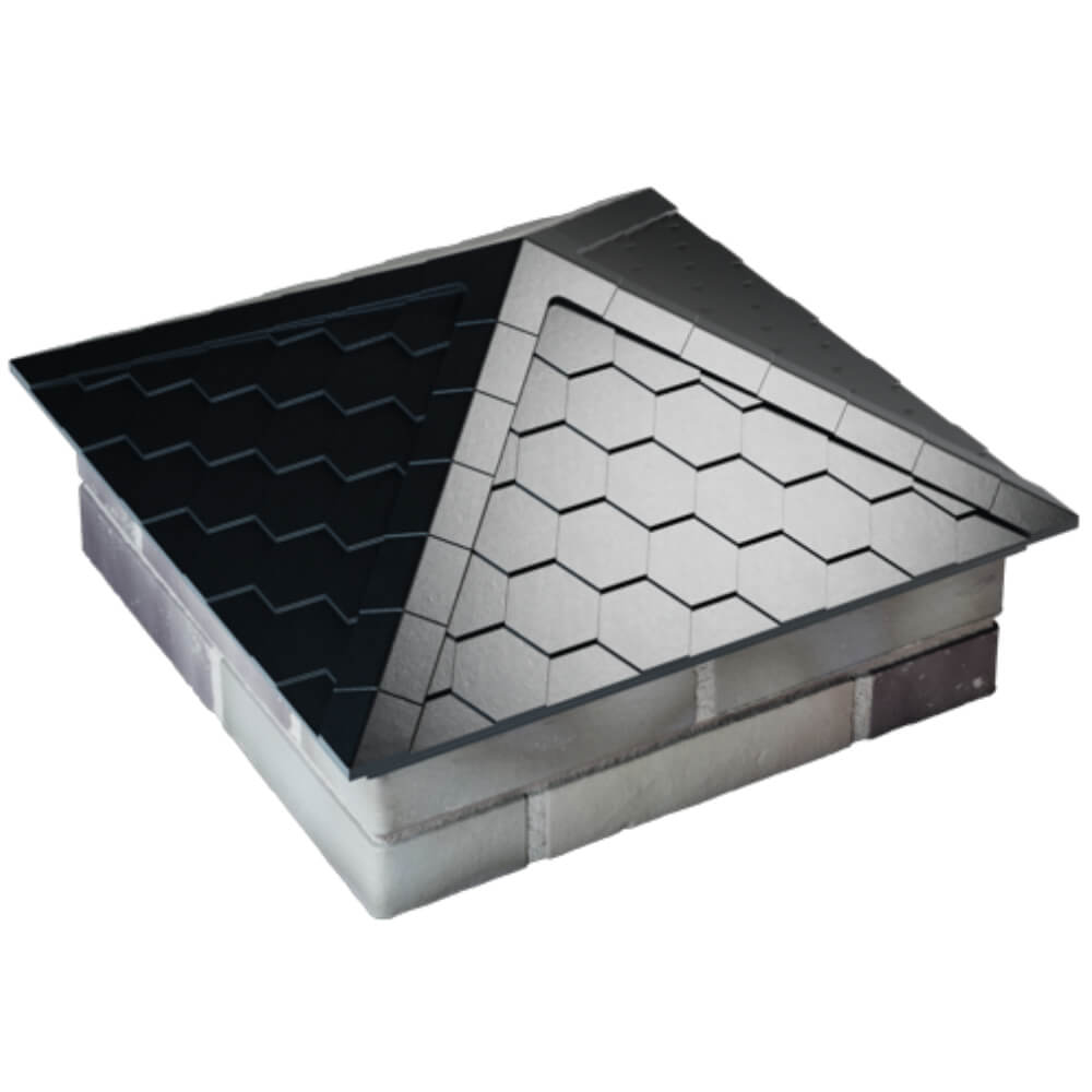 Колпак Zking Эверест Черный на столб 2х2 кирпича (535х535мм) Липецк фото