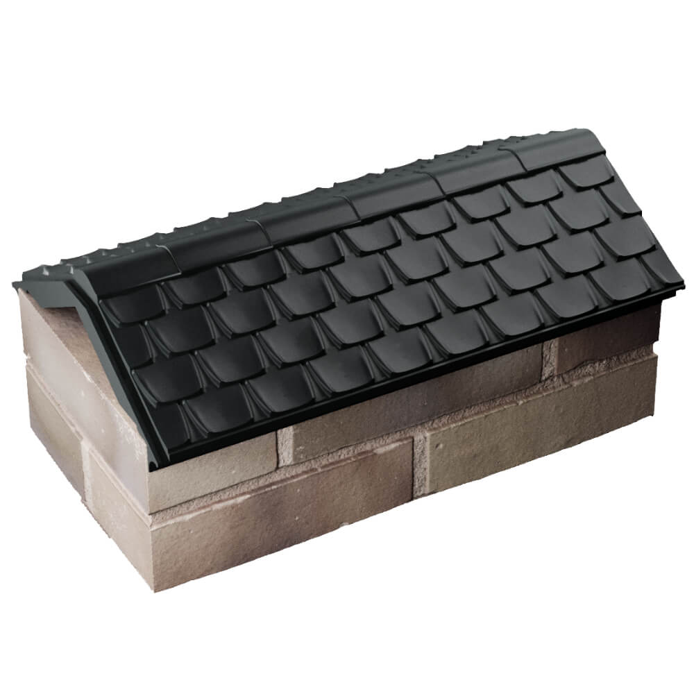 Парапет Zking Эльбрус Черный с посадкой на 1 кирпич (255мм) в Липецке фото