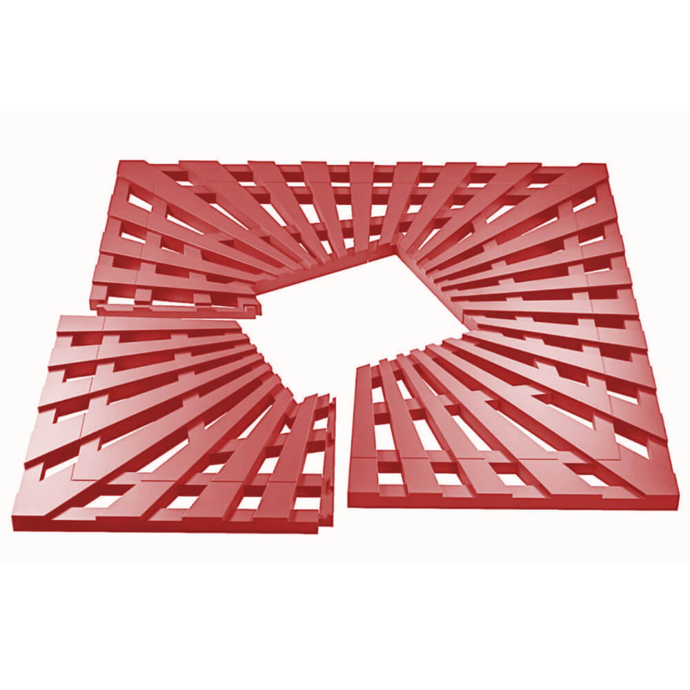 Приствольная решетка для дерева ZKING ATMOSPHERE 1.2х1.2м Красная в Липецке фото