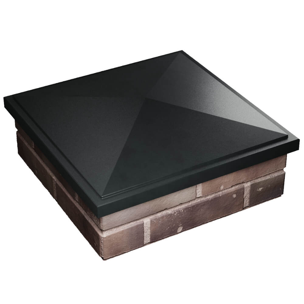 Колпак Zking БонаМоно Черный на столб 2х2 кирпича (515х515, 530х530мм) в Липецке фото