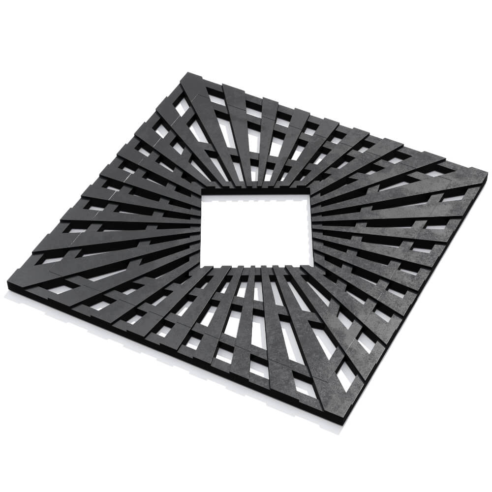 Приствольная решетка для дерева ZKING ATMOSPHERE 1.2х1.2м Черная в Липецке фото