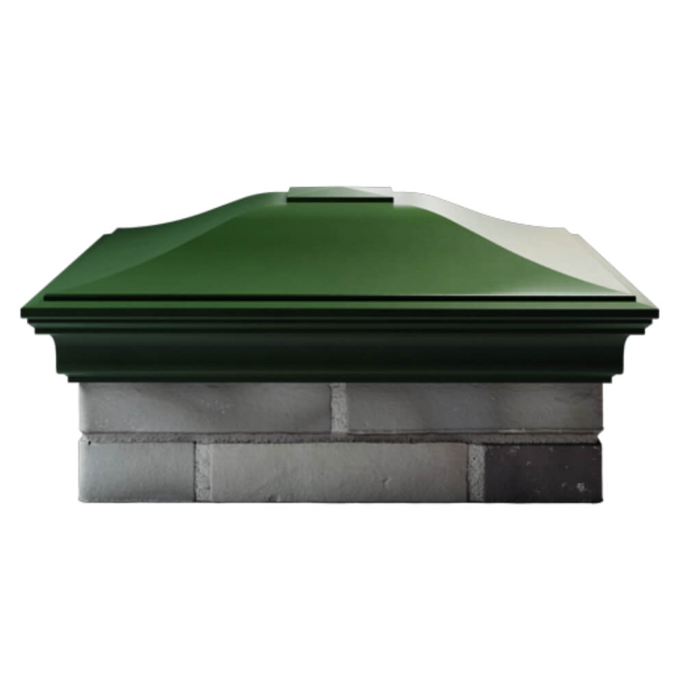 Колпак Zking Монблан Зеленый на столб 2х2 кирпича (515х515мм) в Липецке фото