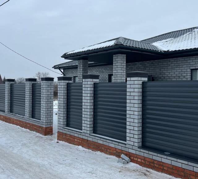 Колпак Zking Бона ХайТек Серый на столб 1.5х1.5 кирпича (385х385мм) в Липецке фото