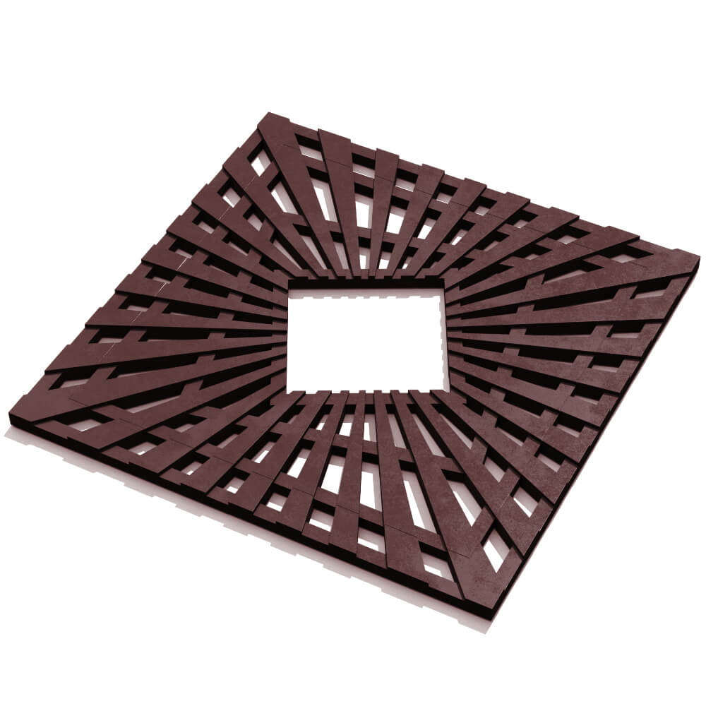 Приствольная решетка для дерева ZKING ATMOSPHERE 1.2х1.2м Коричневая в Липецке фото