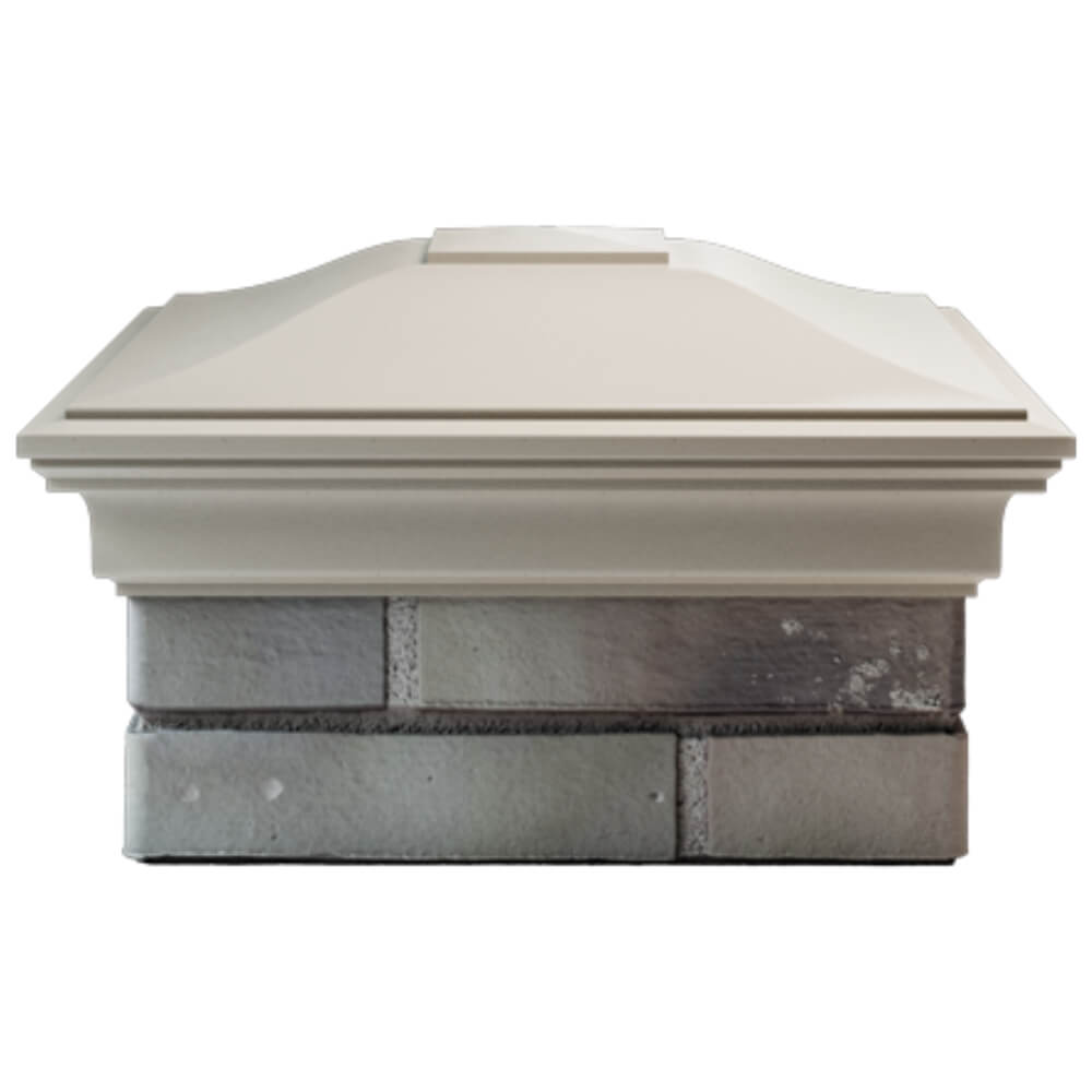 Колпак Zking Монблан Бежевый на столб 1.5х1.5 кирпича (385х385мм) Липецк фото