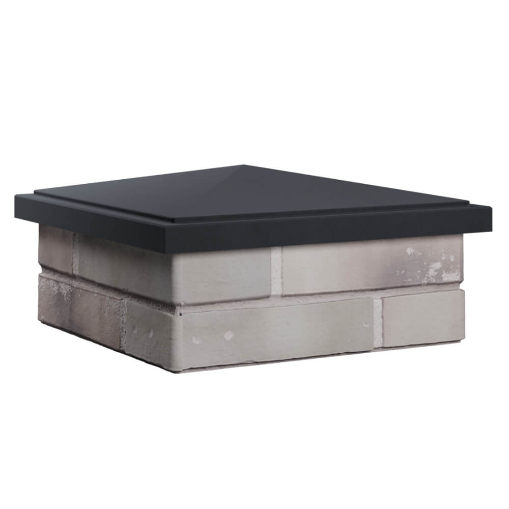 Колпак Zking БонаМоно Серый на столб 1.5х1.5 кирпича (385х385, 400х400мм) в Липецке фото