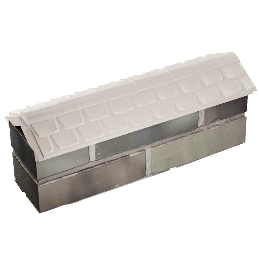 Парапет Zking Эльбрус Бежевый с посадкой на 0.5 кирпича (130мм) в Липецке фото