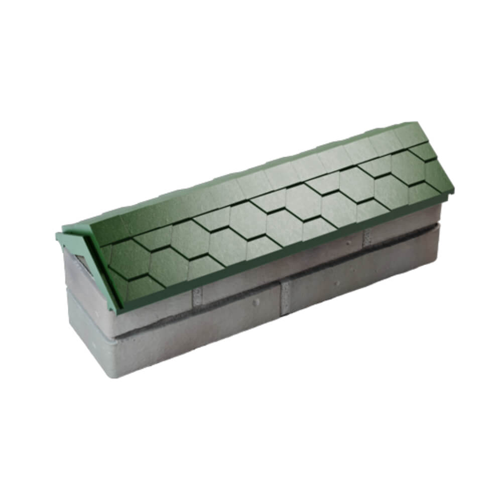 Парапет Zking Эверест Зеленый с посадкой на 0.5 кирпича (130мм) в Липецке фото