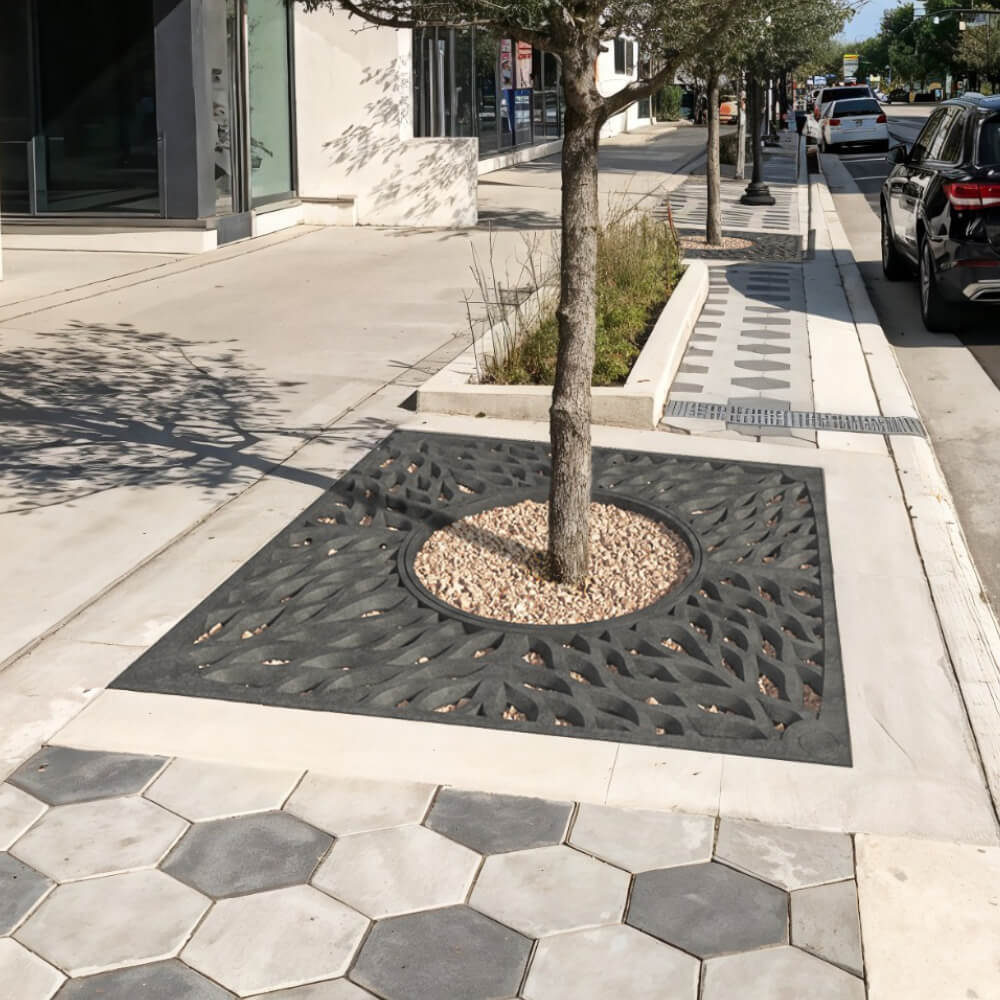 Приствольная решетка для дерева ZKING CRUST 2х2м Черная в Липецке фото