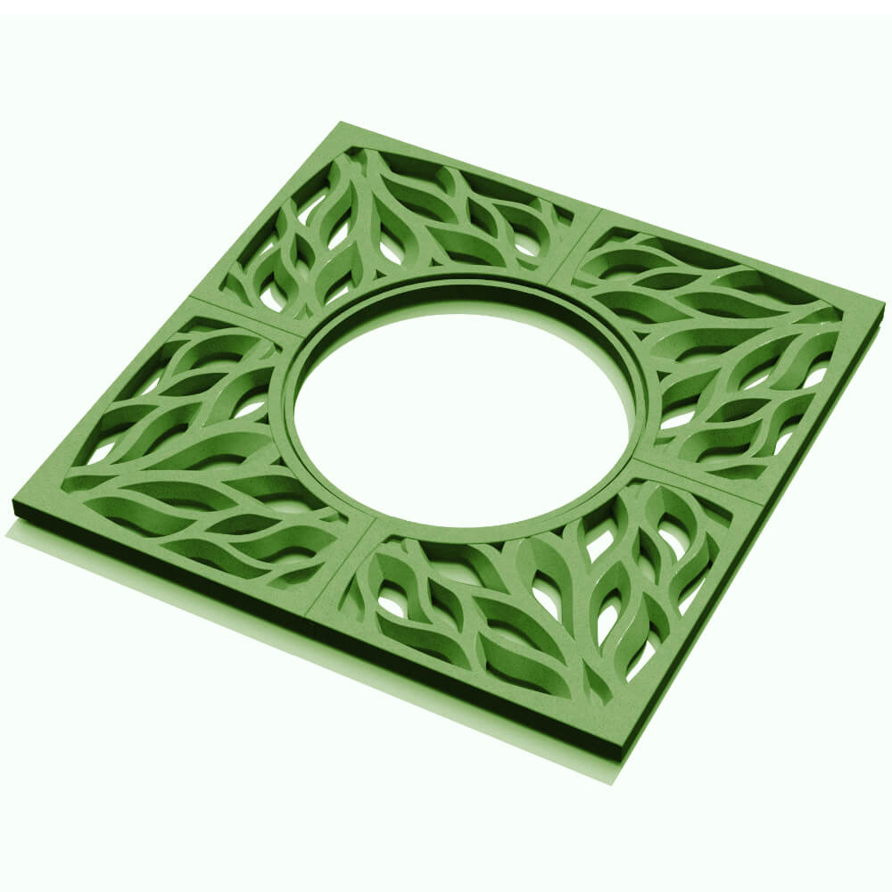 Приствольная решетка для дерева ZKING CRUST 1.2х1.2м Зеленая в Липецке фото