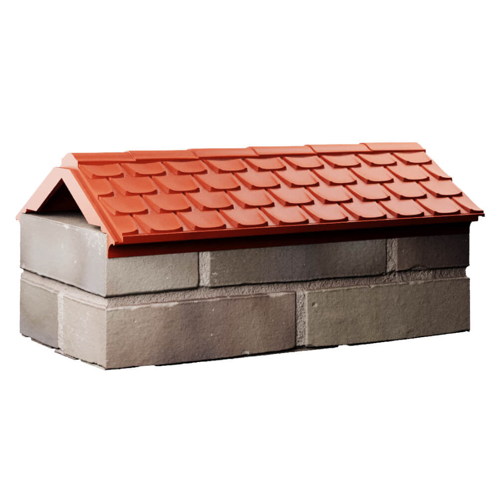 Парапет Zking Эльбрус Красный с посадкой на 1 кирпич (255мм) Липецк фото