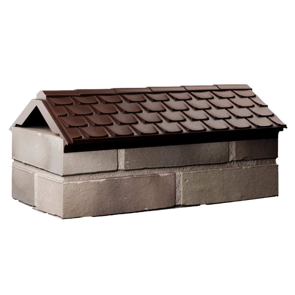 Парапет Zking Эльбрус Коричневый с посадкой на 1 кирпич (255мм) Липецк фото