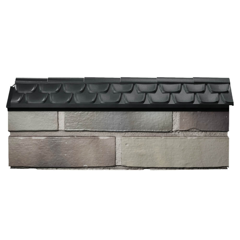 Парапет Zking Эльбрус Черный с посадкой на 0.5 кирпича (130мм) в Липецке фото