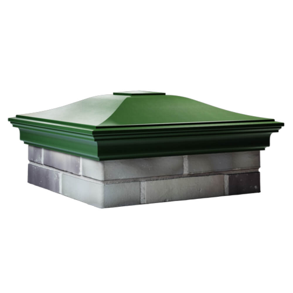 Колпак Zking Монблан Зеленый на столб 2х2 кирпича (515х515мм) в Липецке фото