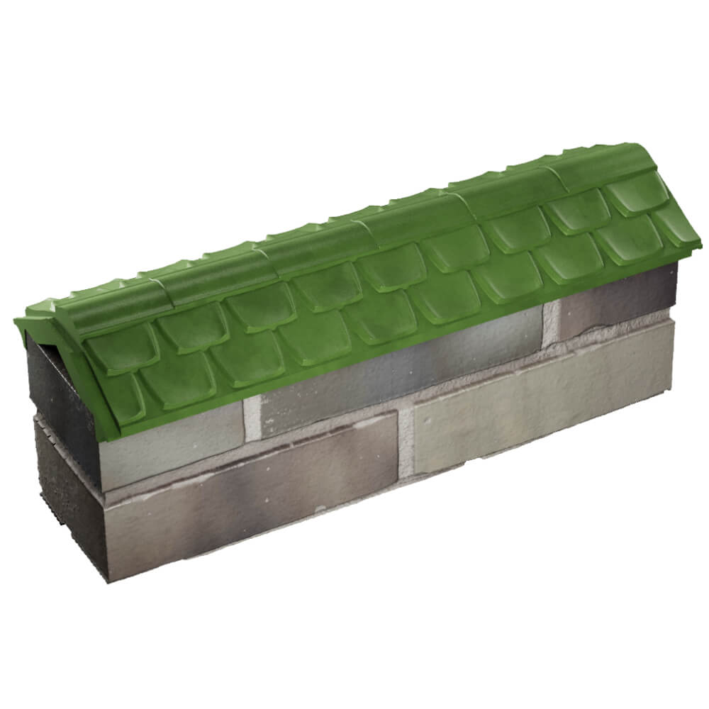 Парапет Zking Эльбрус Зеленый с посадкой на 0.5 кирпича (130мм) в Липецке фото
